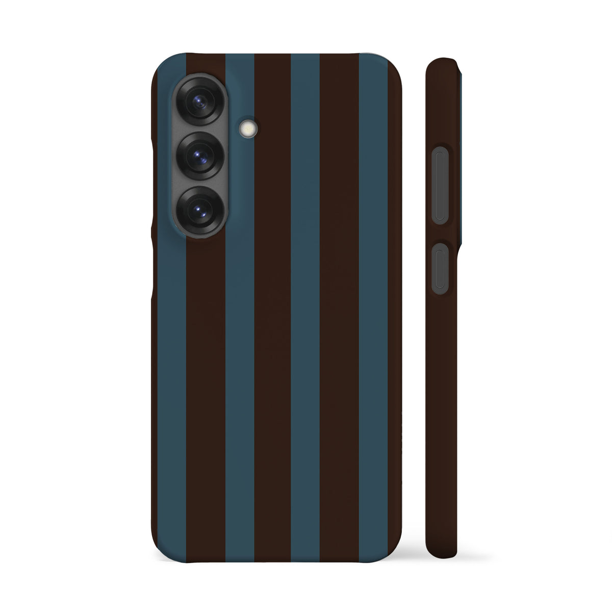 Fall Brown Blue Stripes Phone Case