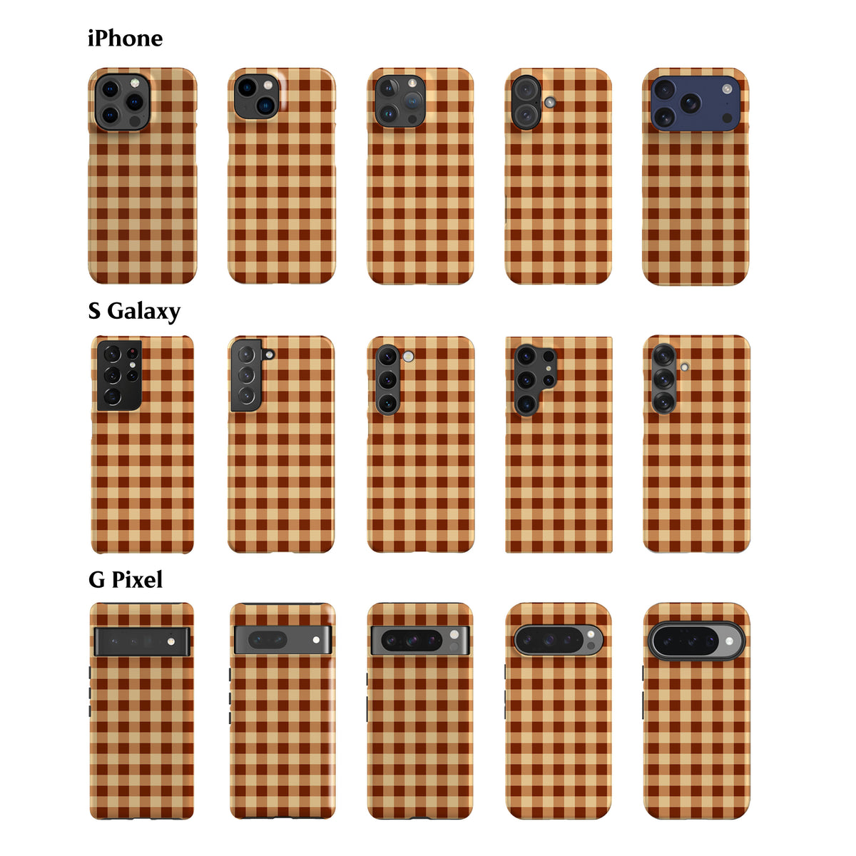 Fall Gingham Phone Case