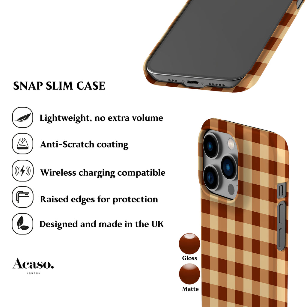 Fall Gingham Phone Case