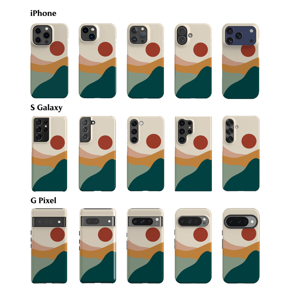 Fall Landscape Teal Phone Case