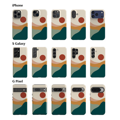 Fall Landscape Teal Phone Case