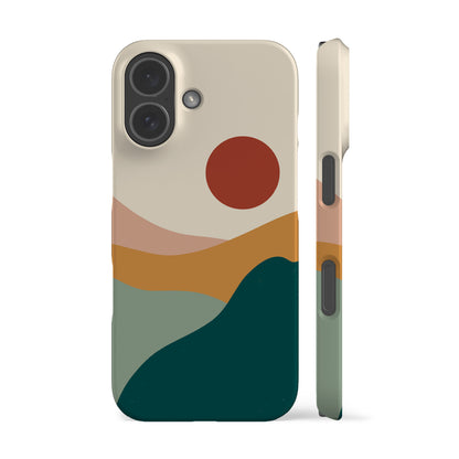 Fall Landscape Teal Phone Case