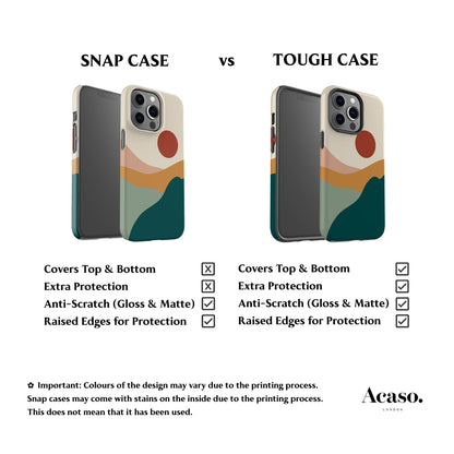 Fall Landscape Teal Phone Case