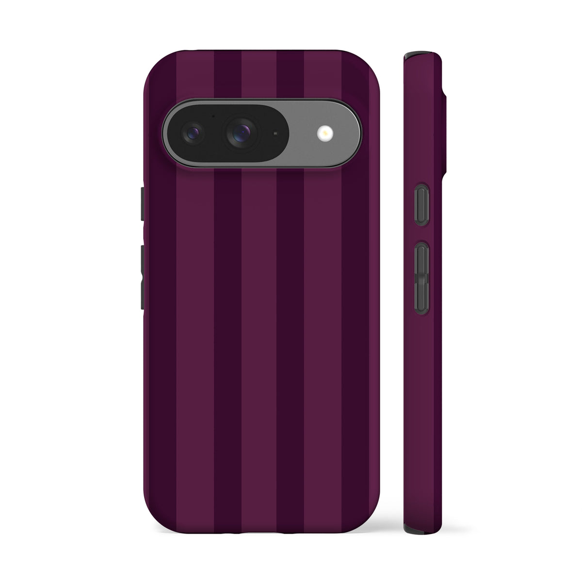 Dark Mulberry Stripes Phone Case