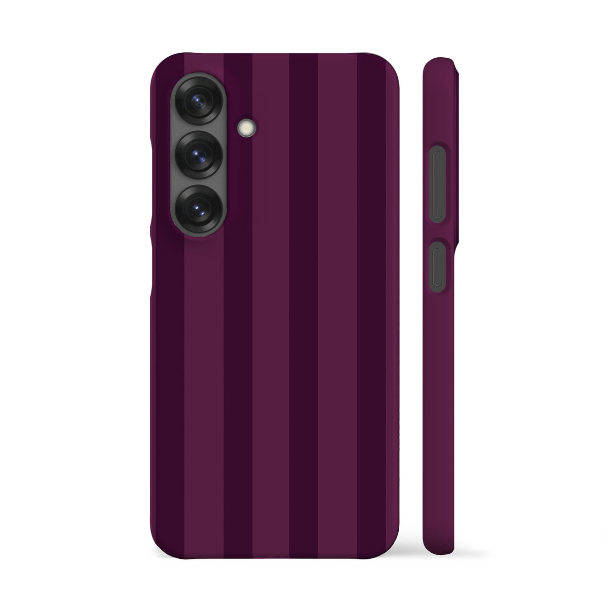 Dark Mulberry Stripes Phone Case
