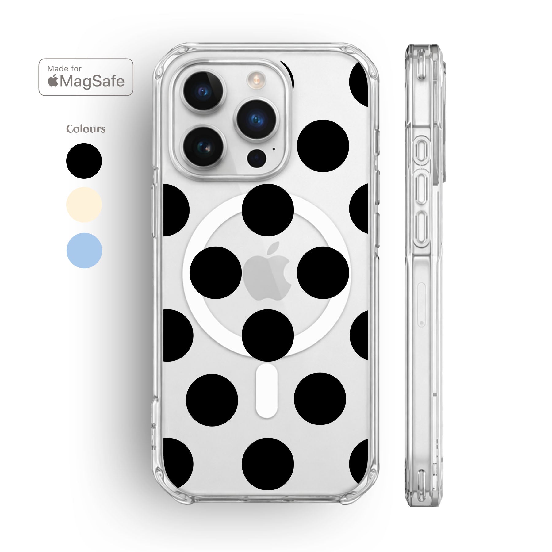 Feria Dots Clear MagSafe iPhone Case