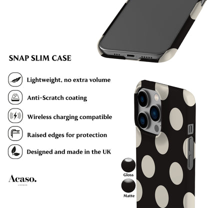 Feria Dots Black Phone Case