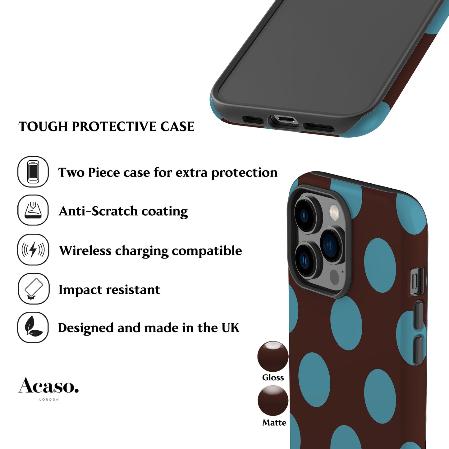 Feria Blue Dots Phone Case