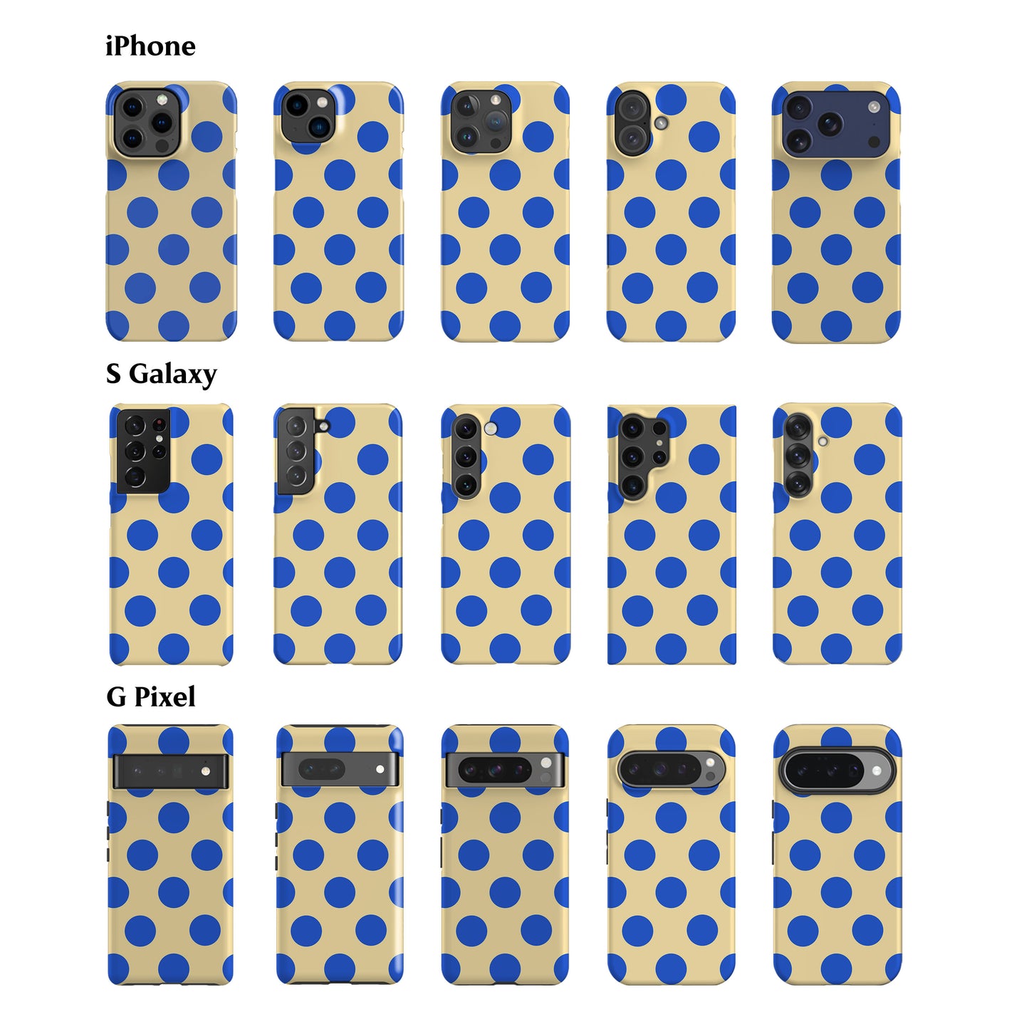 Feria Dots Butter Yellow Phone Case