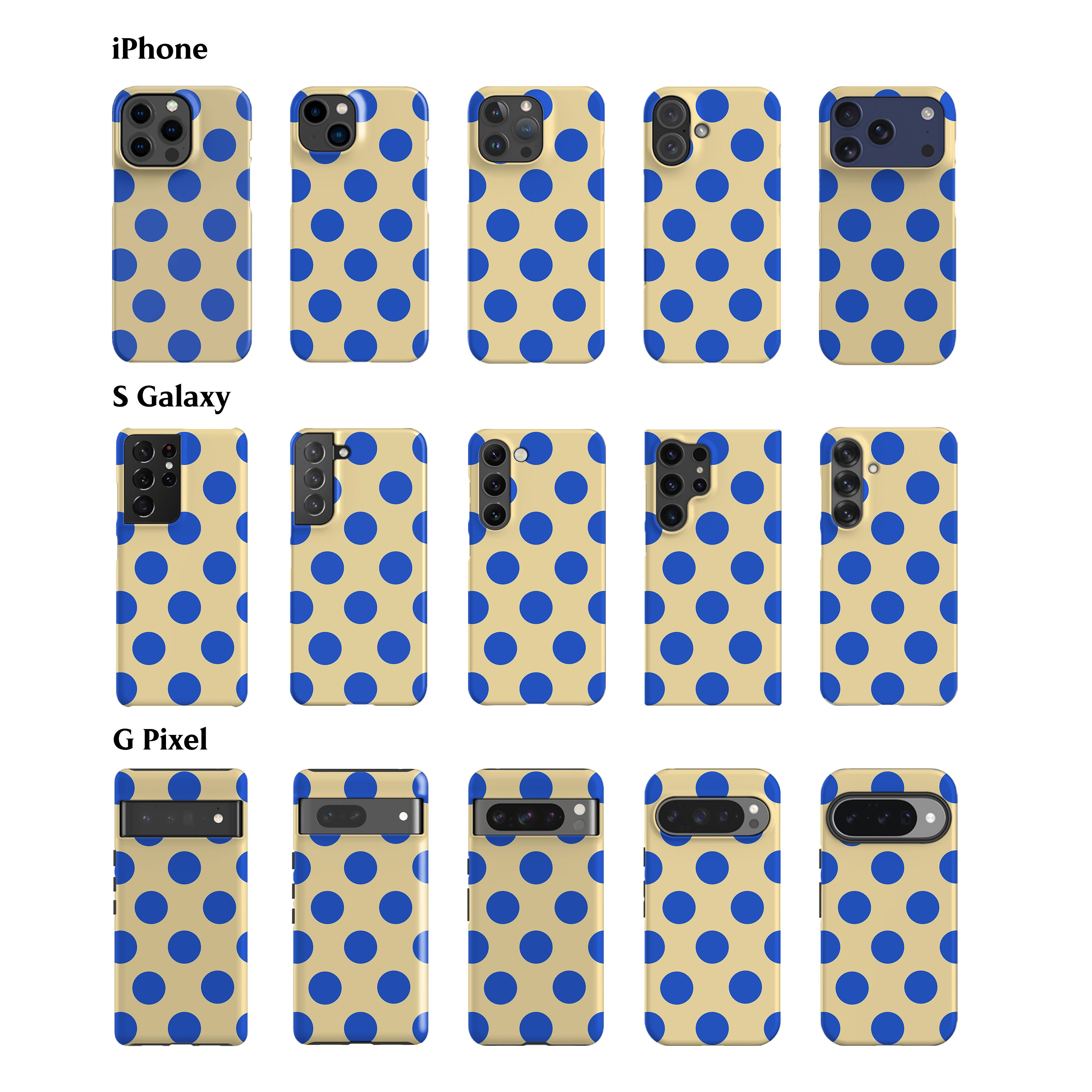 Feria Dots Butter Yellow Phone Case