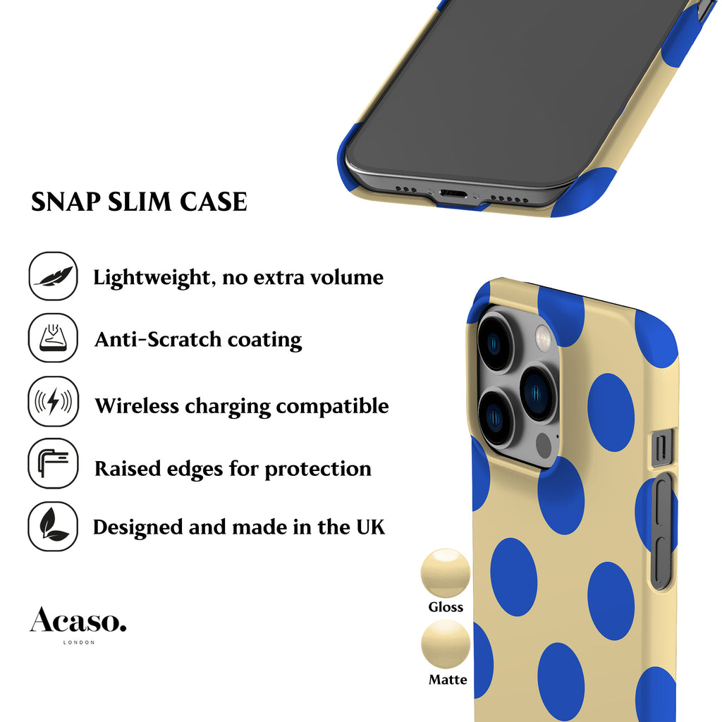 Feria Dots Butter Yellow Phone Case