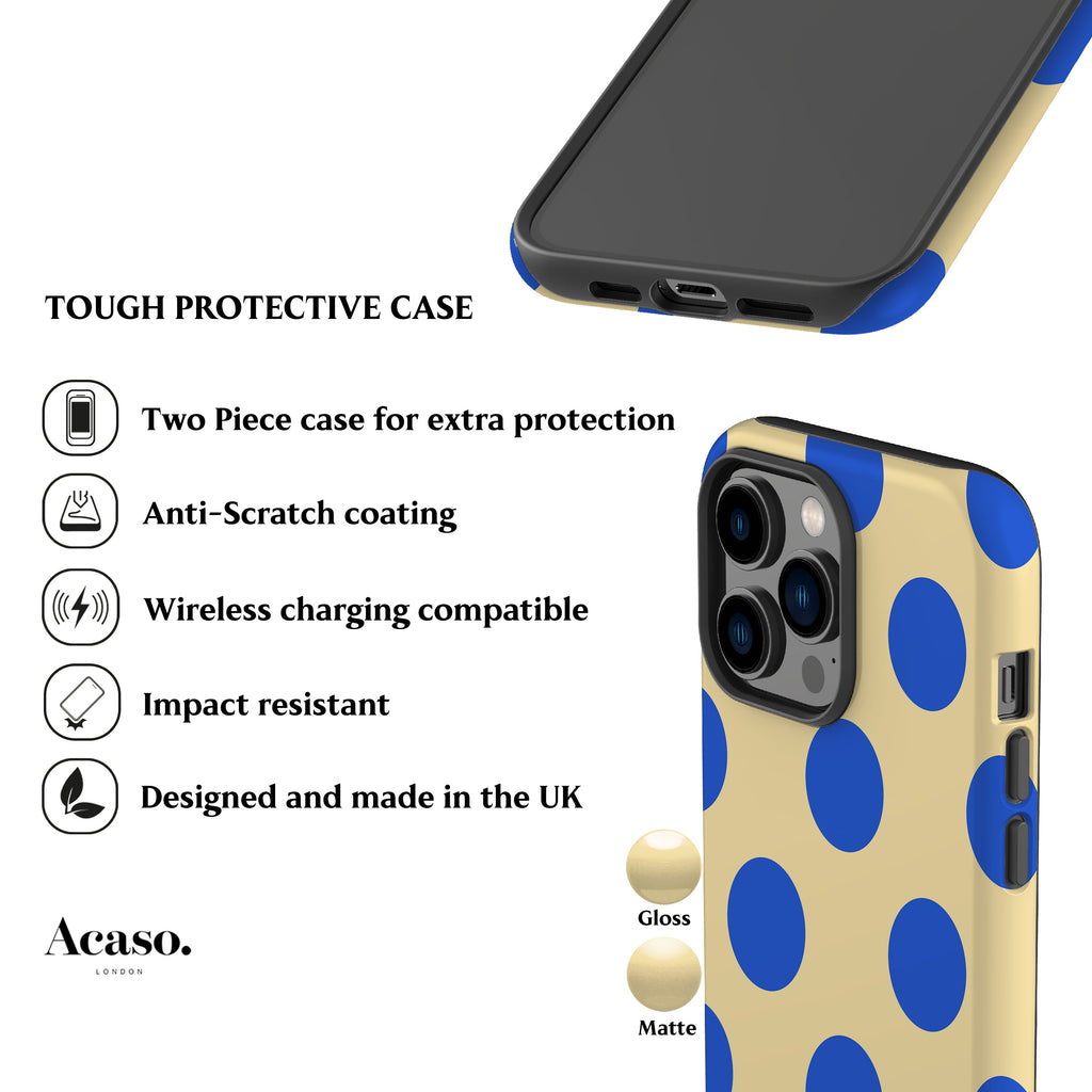 Feria Dots Butter Yellow Phone Case