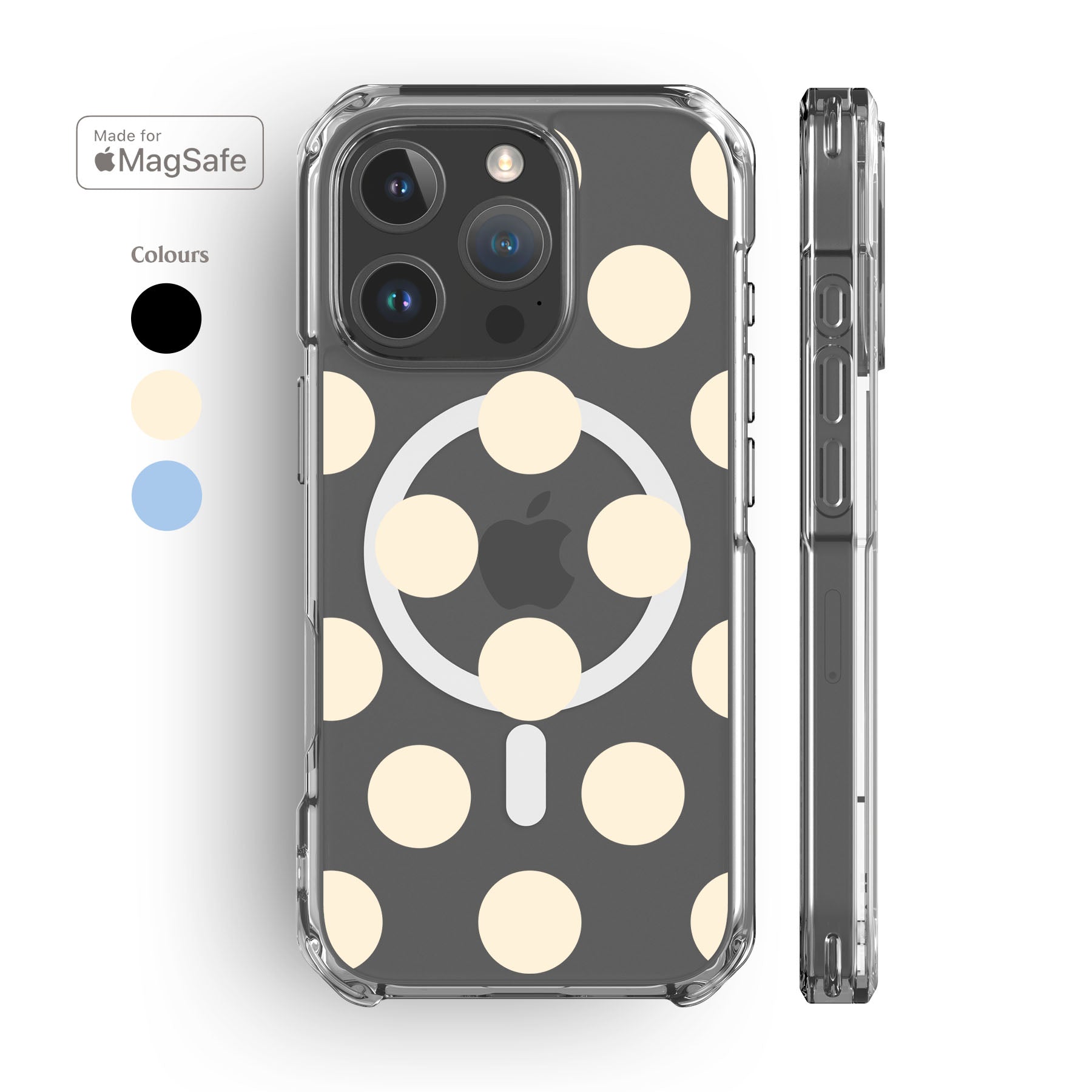 Feria Dots Clear MagSafe iPhone Case