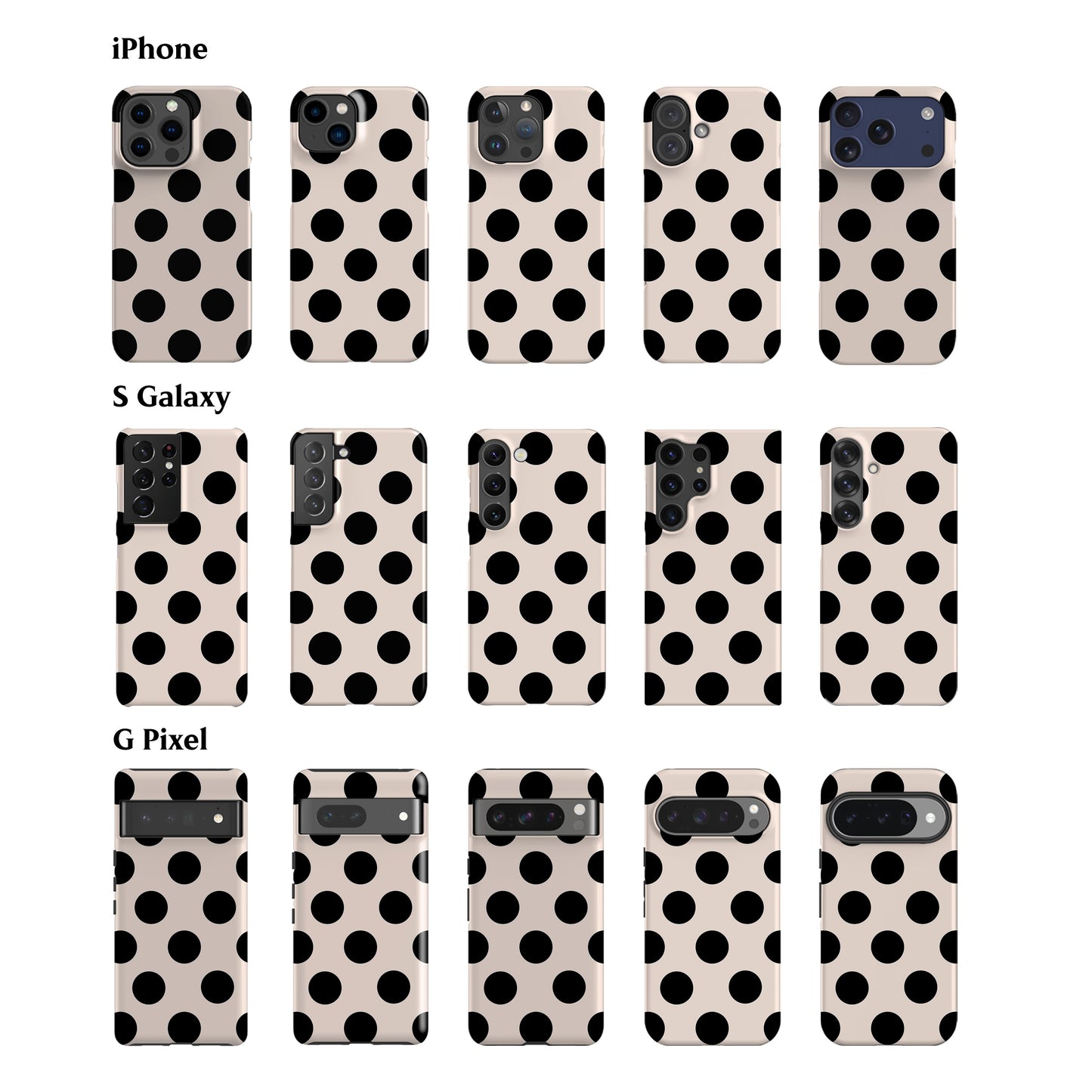 Feria Dots White Phone Case
