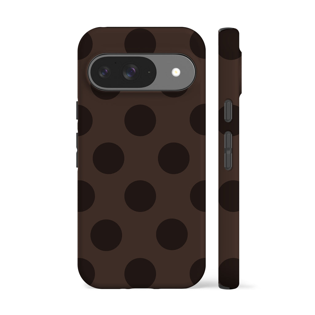 Dark Brown Feria Dots Phone Case