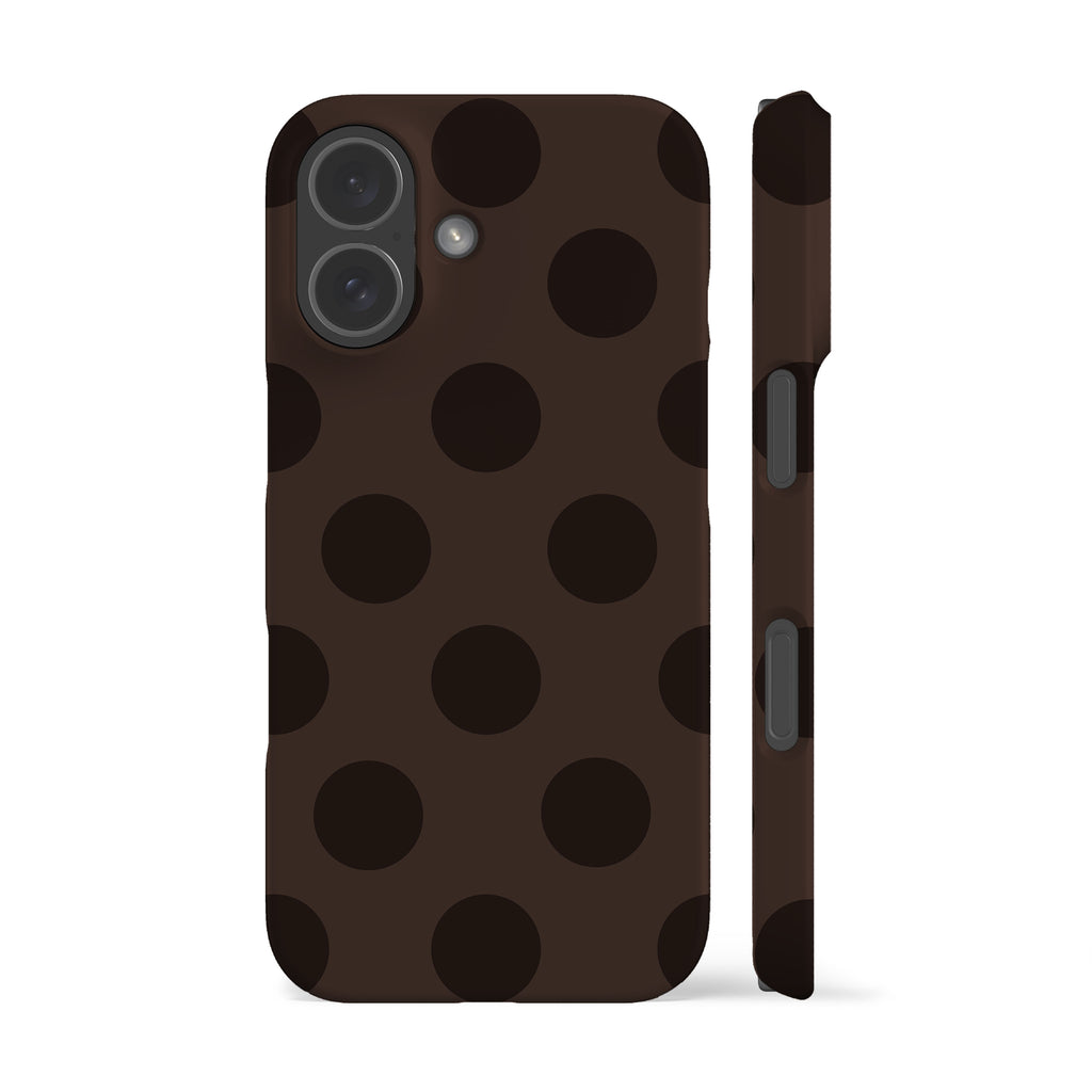 Dark Brown Feria Dots Phone Case