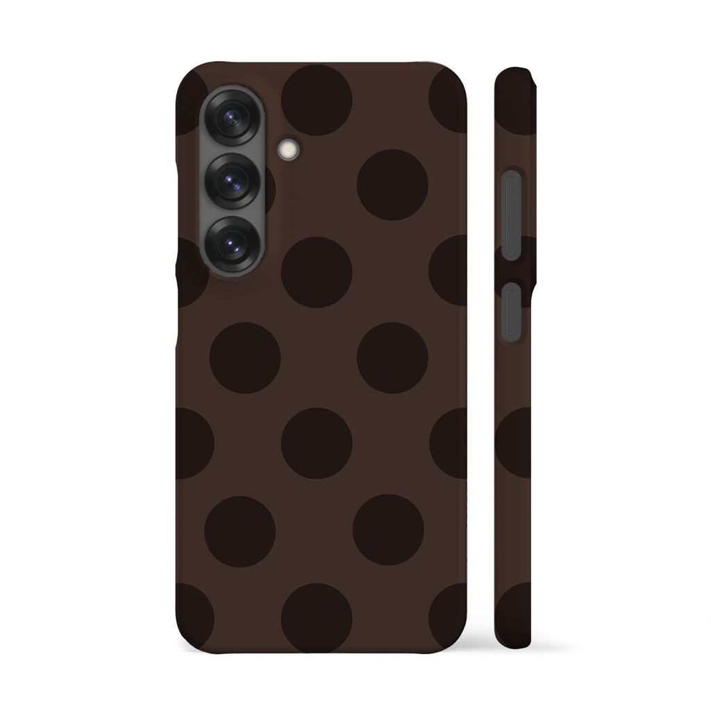 Dark Brown Feria Dots Phone Case