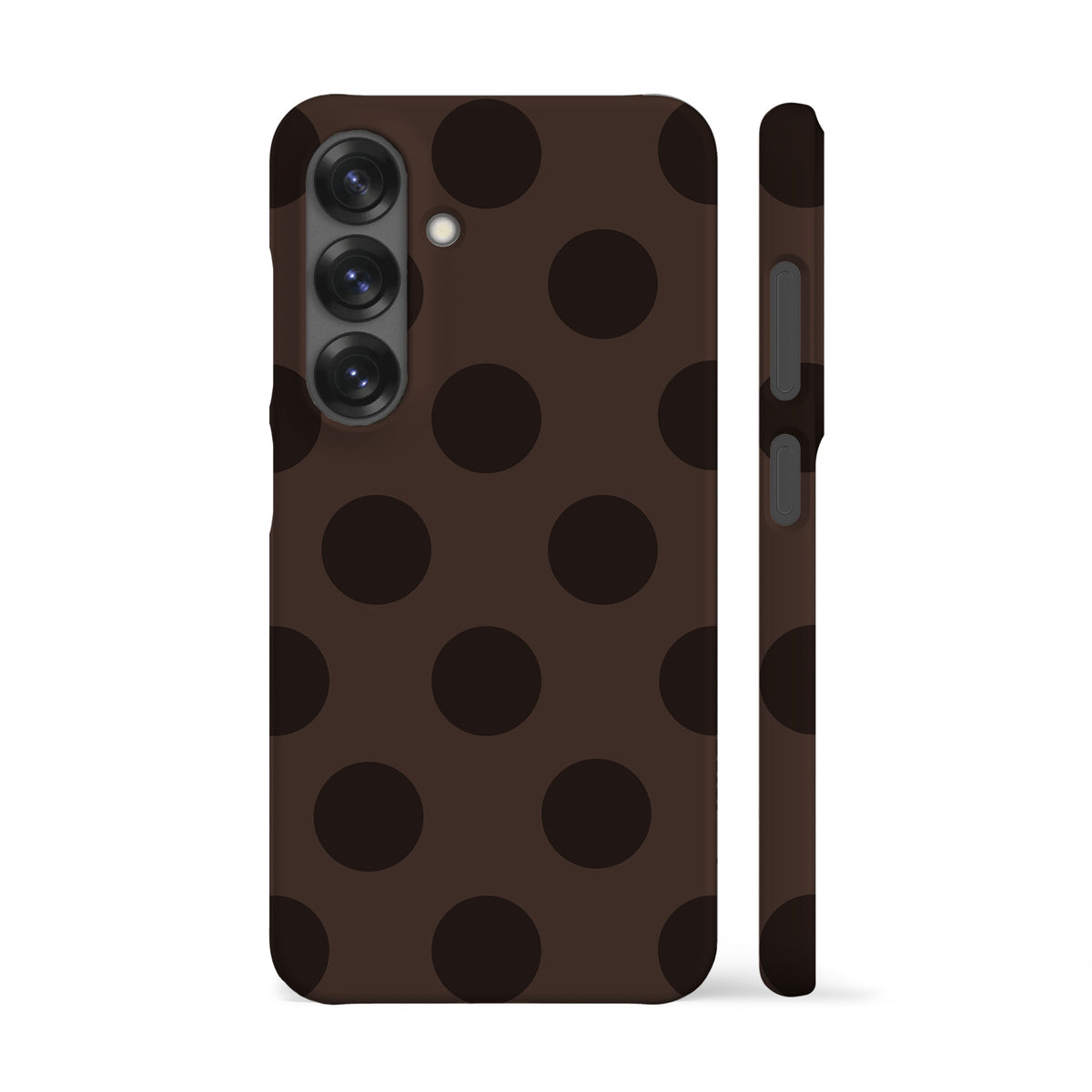 Dark Brown Feria Dots Phone Case