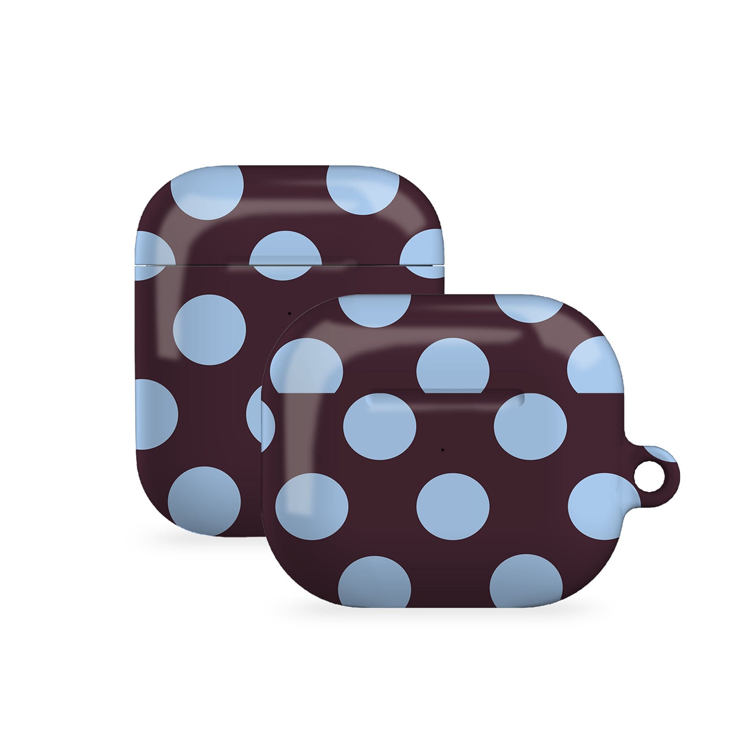 Dark Purple Dots AirPods Case Cover