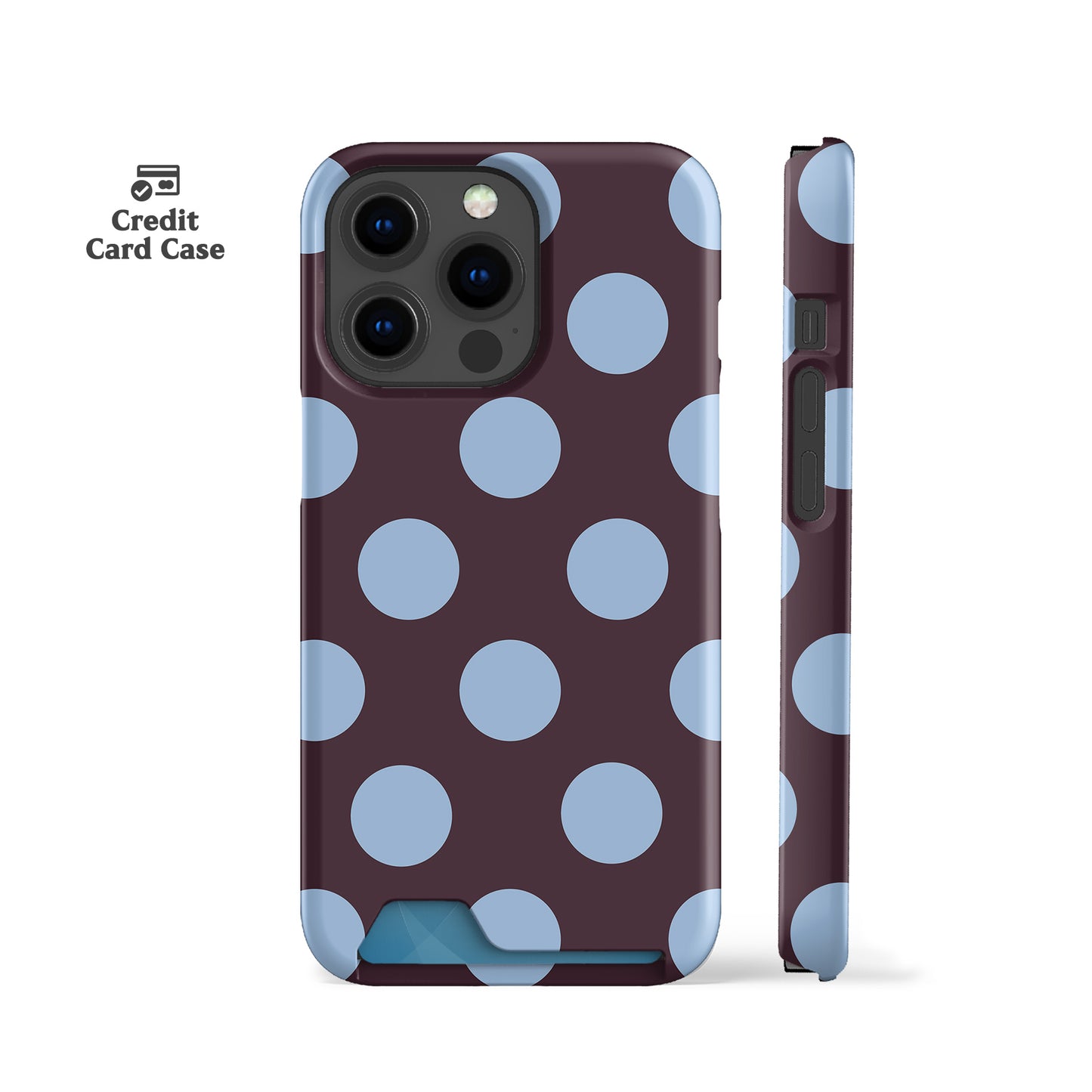Feria Dots Dark Purple Card Case