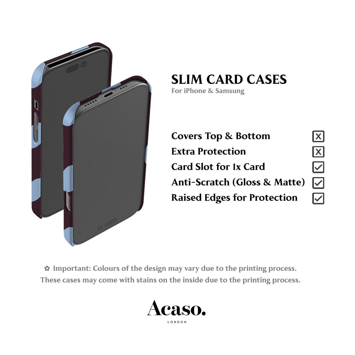 Feria Dots Dark Purple Card Case