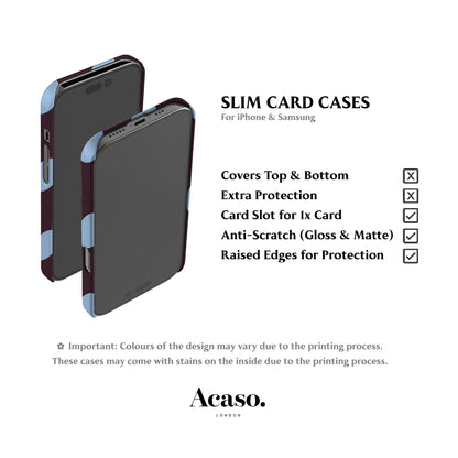 Feria Dots Dark Purple Card Case