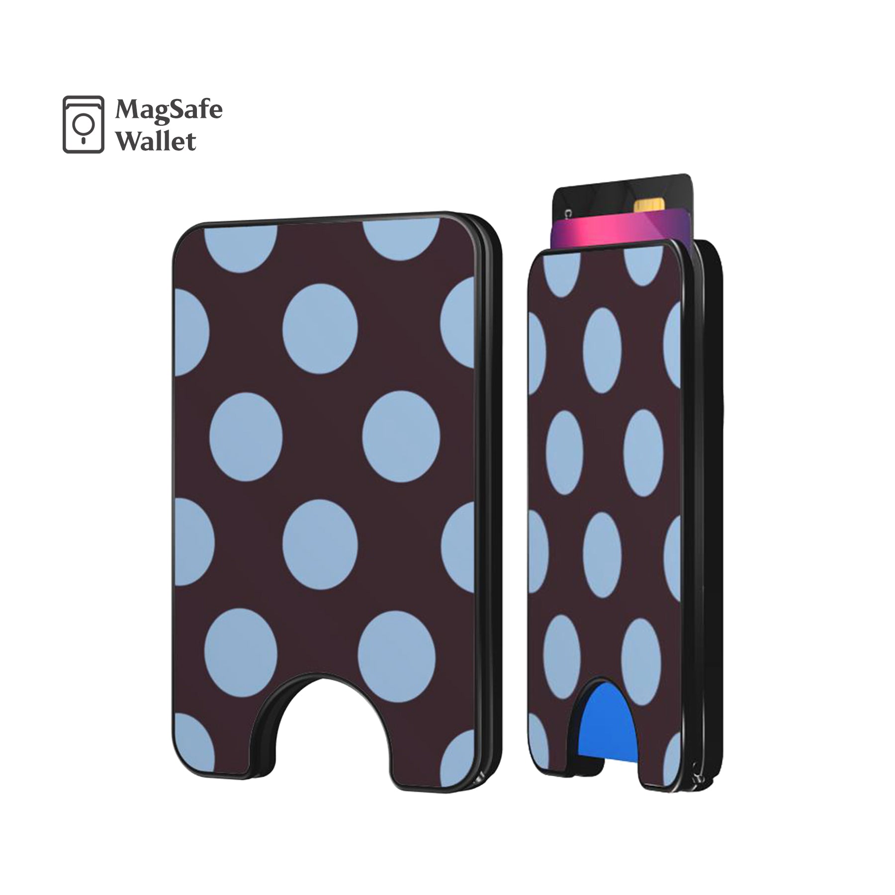 Feria Dots Dark Purple Magnetic Phone Wallet