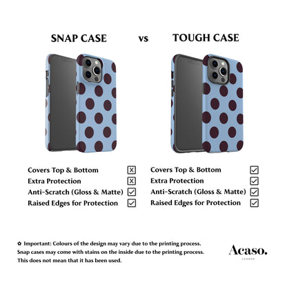 Ice Blue Feria Dots Phone Case