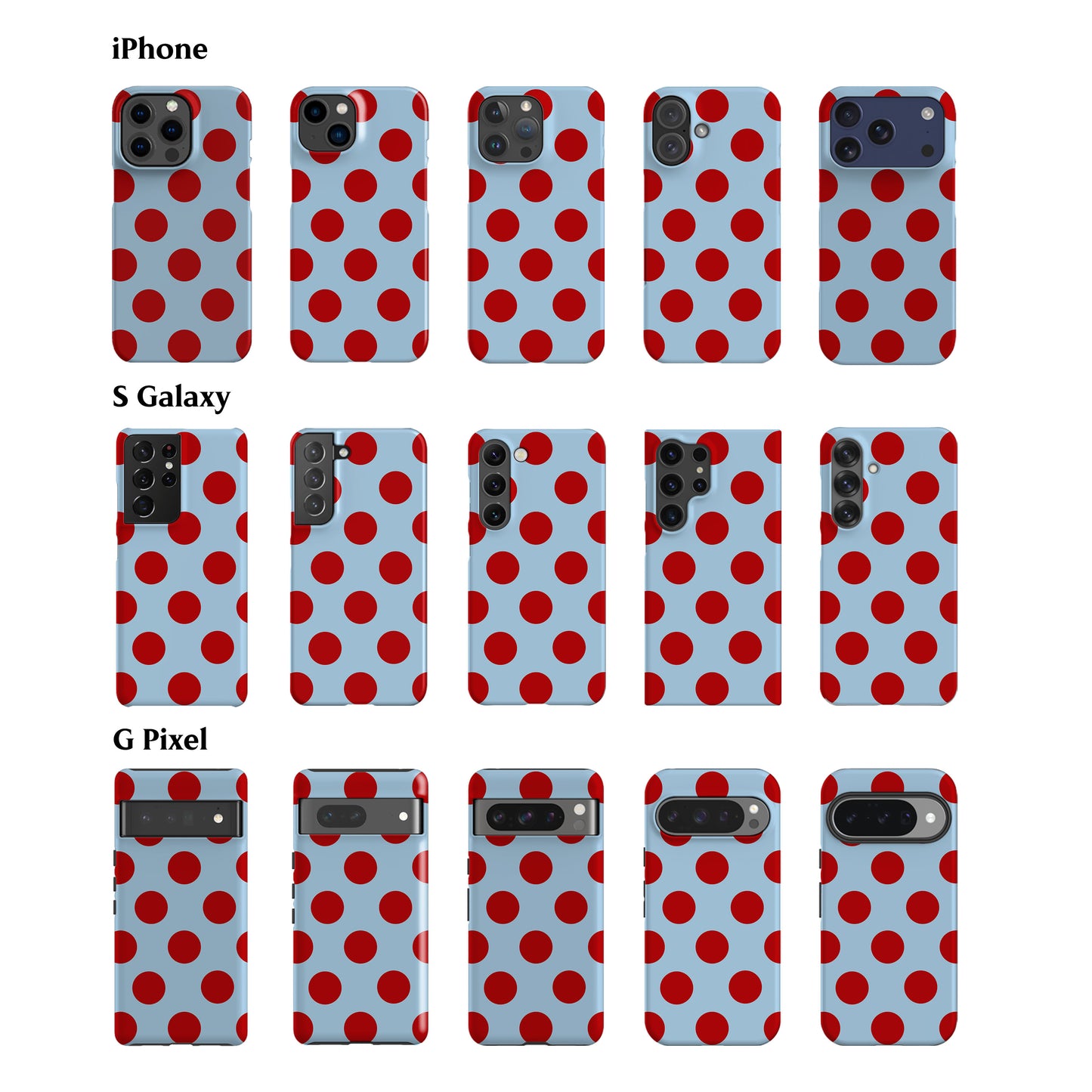 Feria Dots Light Blue Phone Case