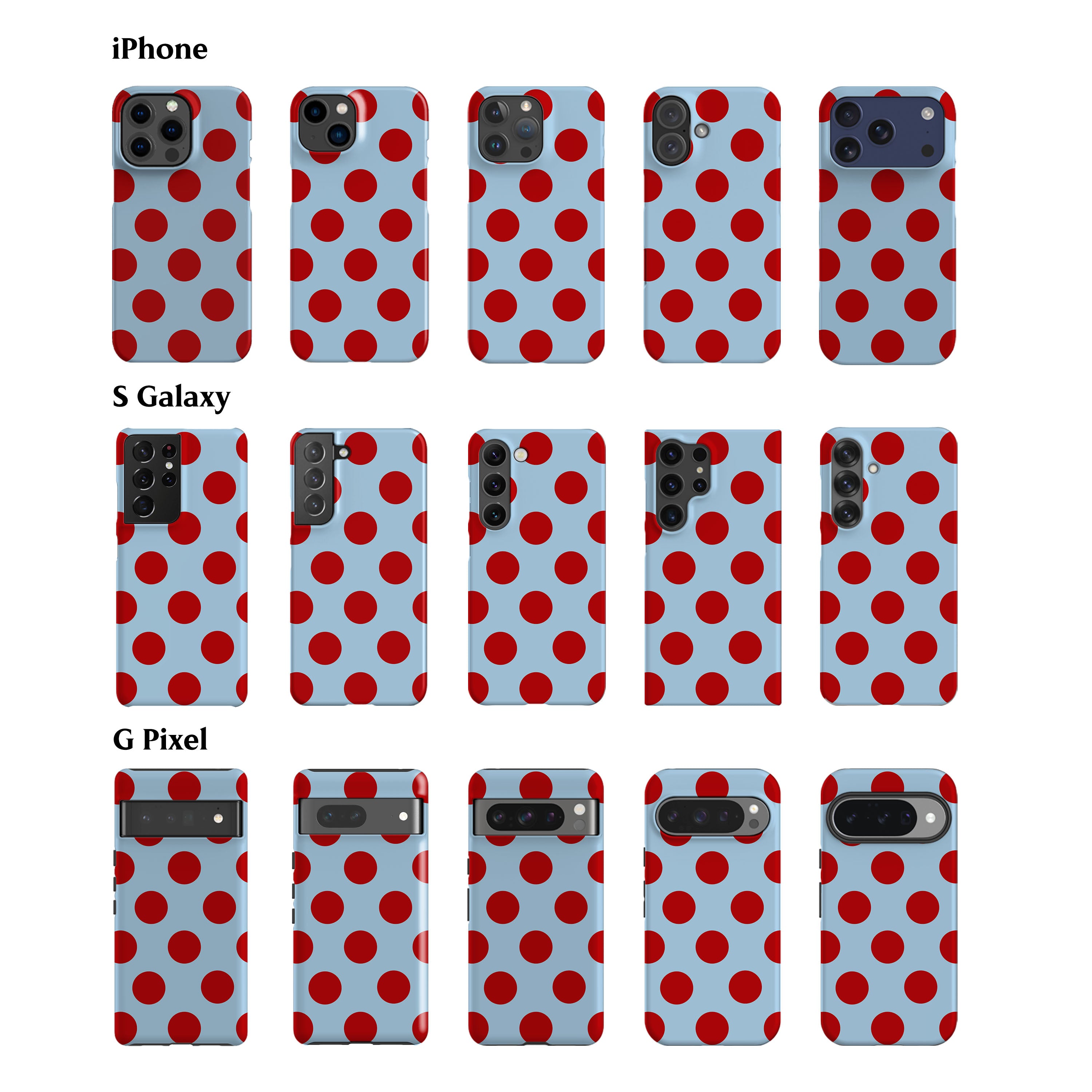 Feria Dots Light Blue Phone Case