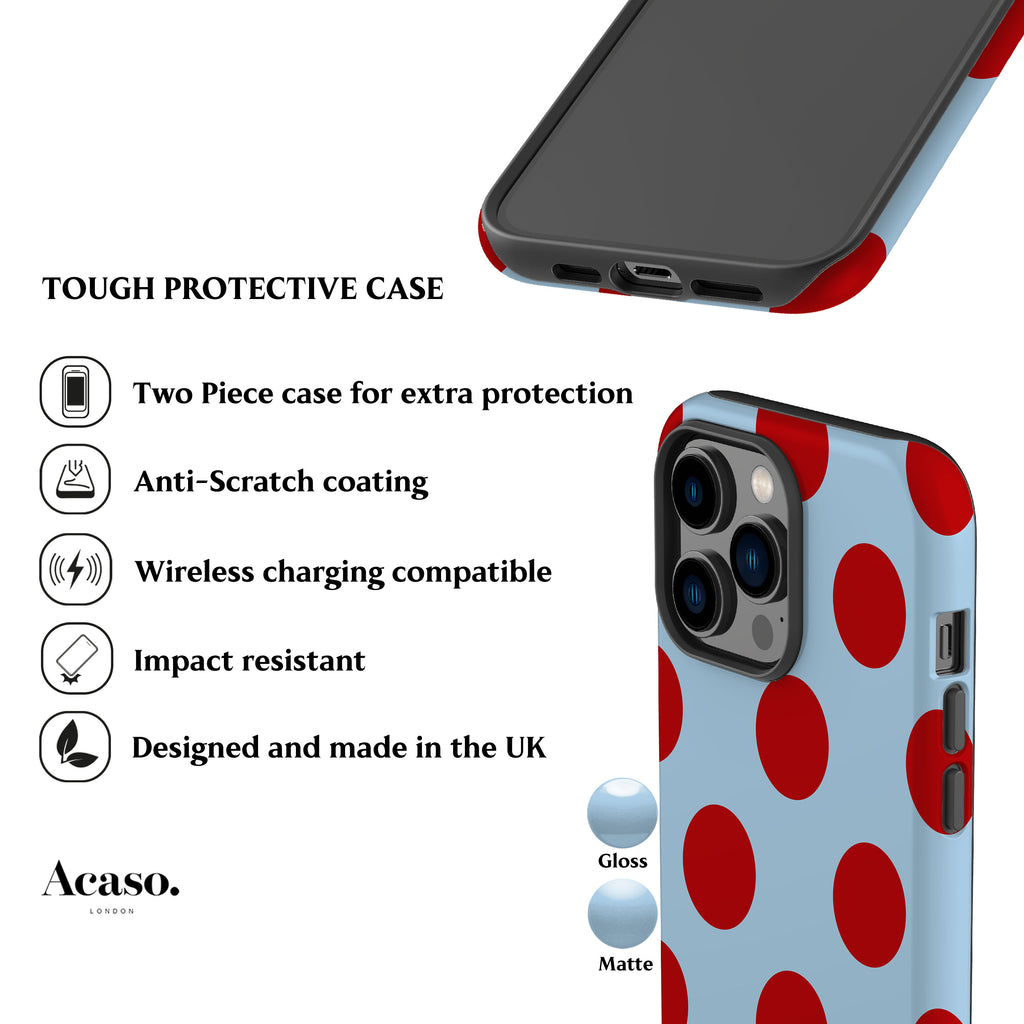 Feria Dots Light Blue Phone Case
