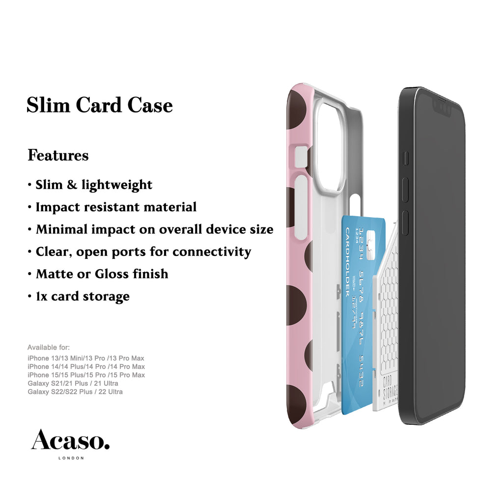 Light Pink Feria Dots Card Case
