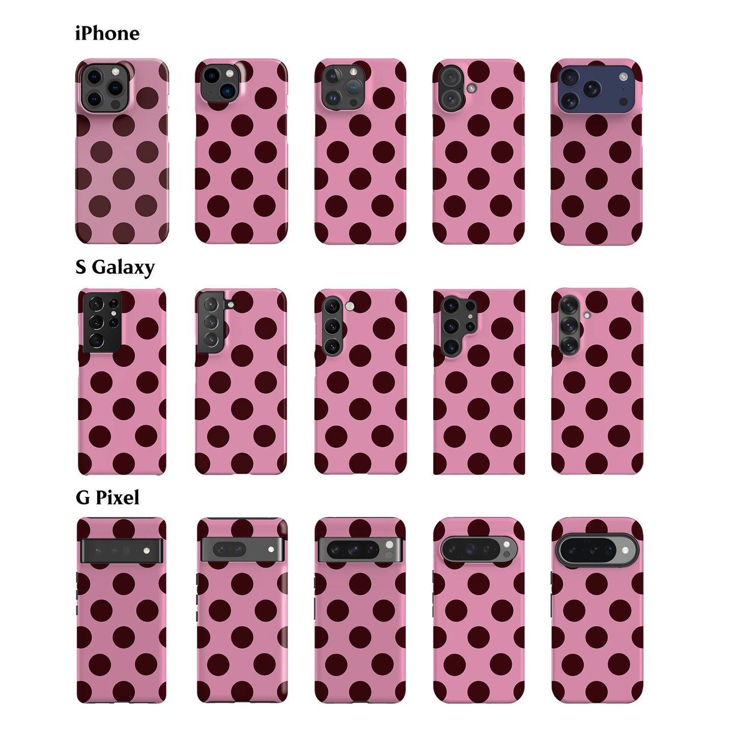 Feria Maroon Dots Phone Case