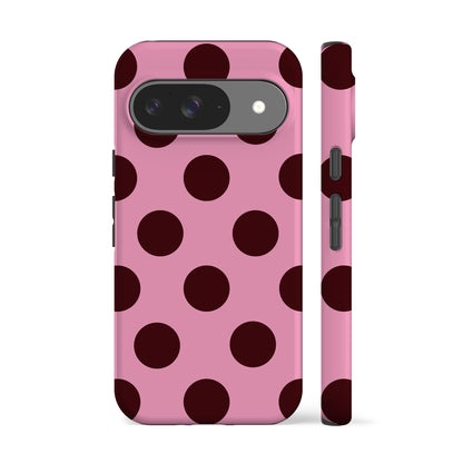 Feria Maroon Dots Phone Case