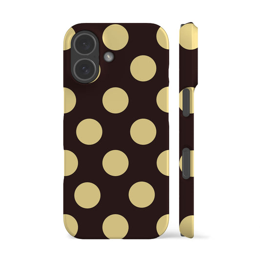 Brown Yellow Feria Dots Phone Case