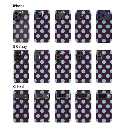 Dark Purple Feria Dots Phone Case
