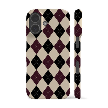 Festive Argyle Phone Case