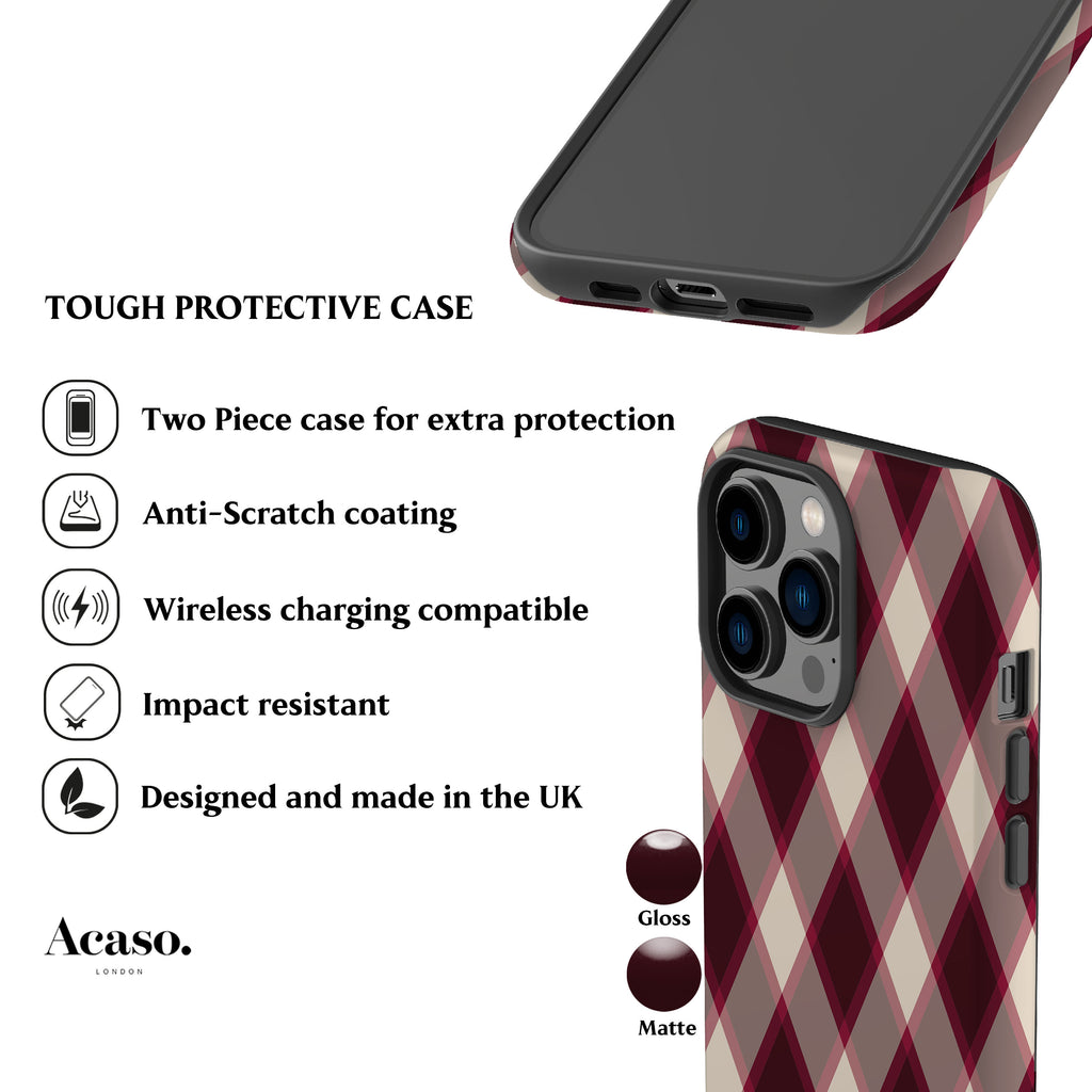 Festive Plaid Phone Case