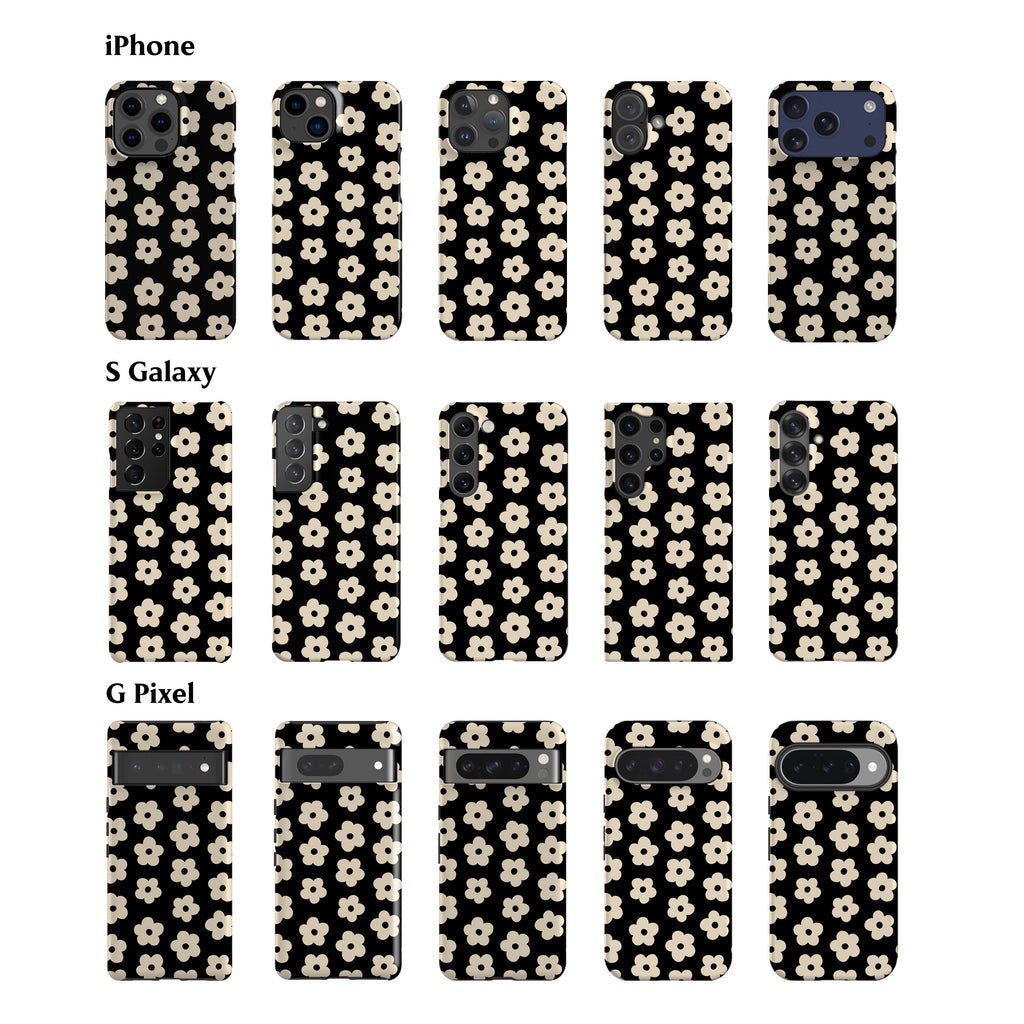 Flores Black Phone Case