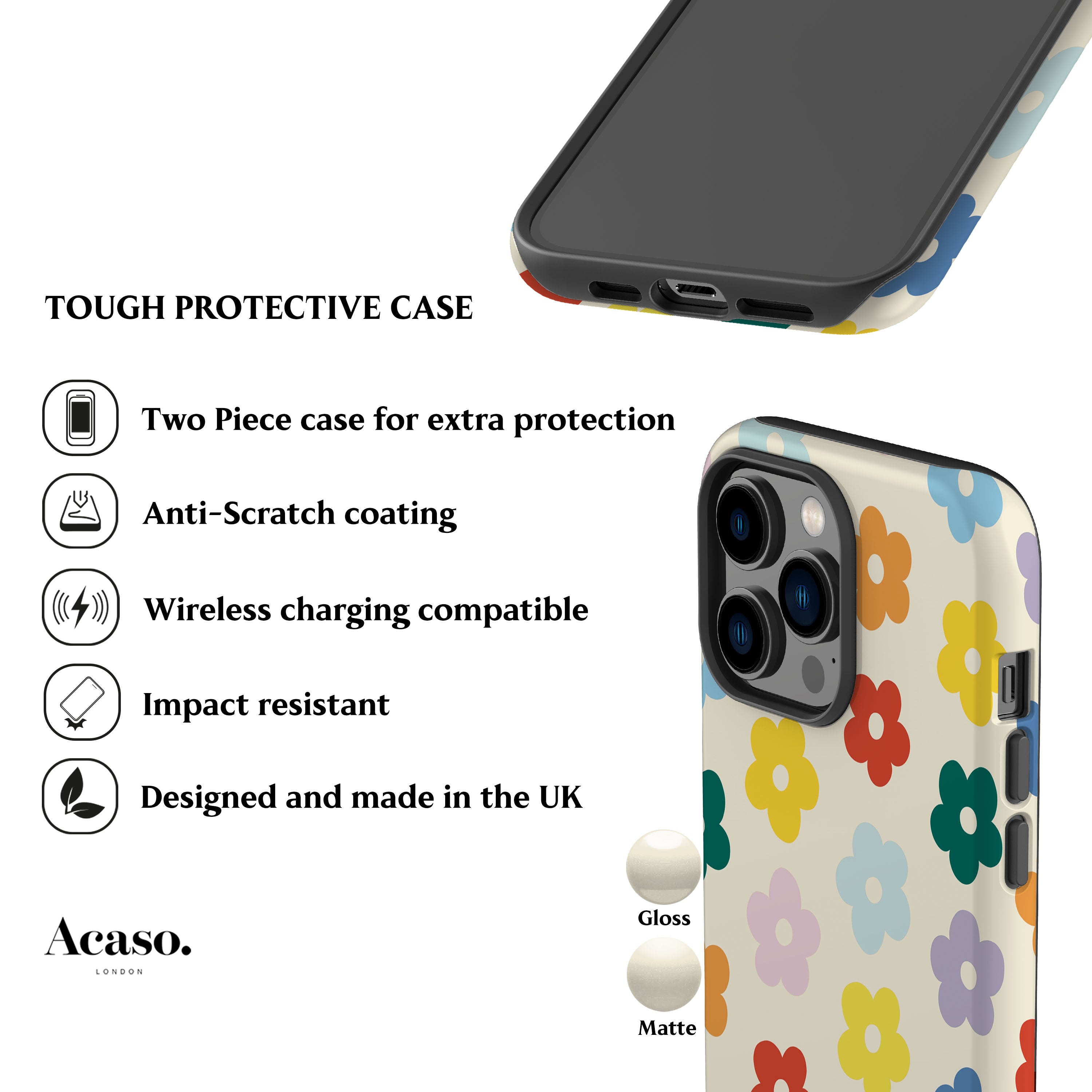 Flores Retro Phone Case