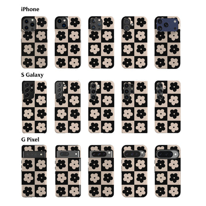 Flower Power Black Phone Case