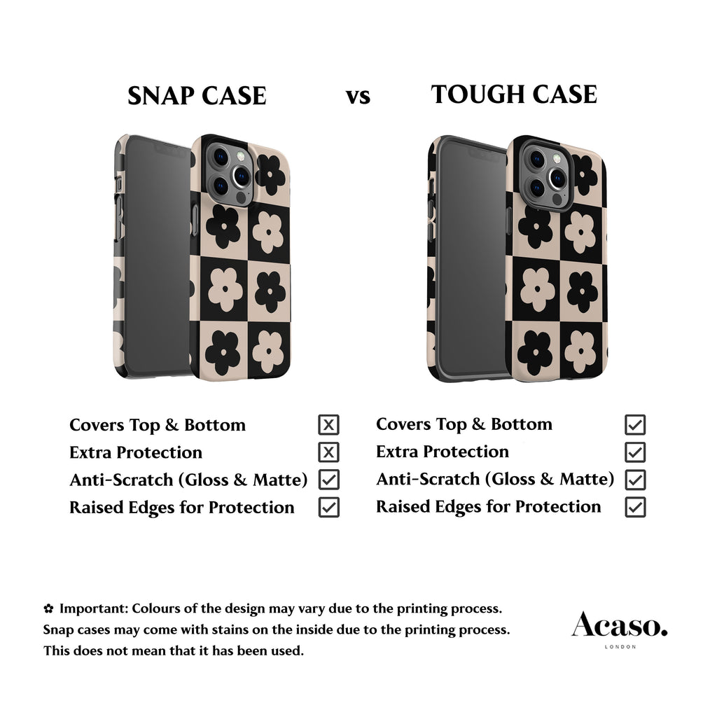 Flower Power Black Phone Case