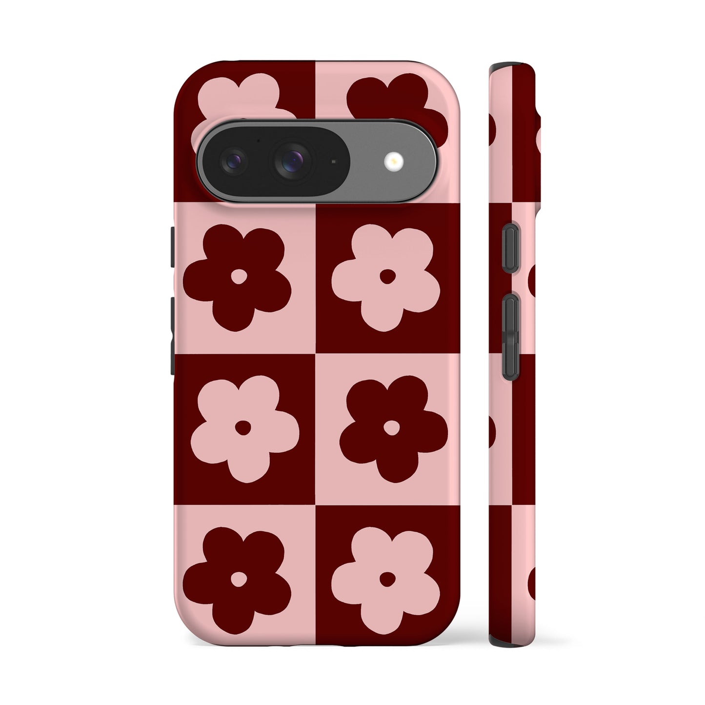 Flower Power Maroon Phone Case