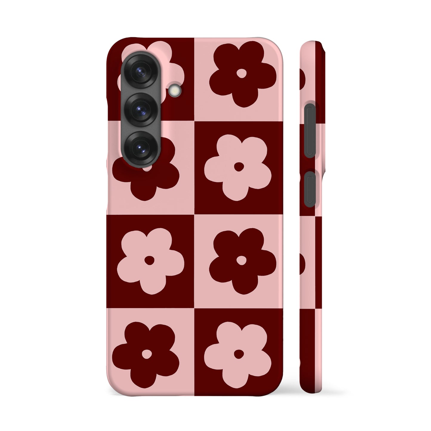 Flower Power Maroon Phone Case