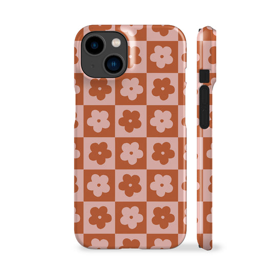 Flower Checkers Pink Phone Case