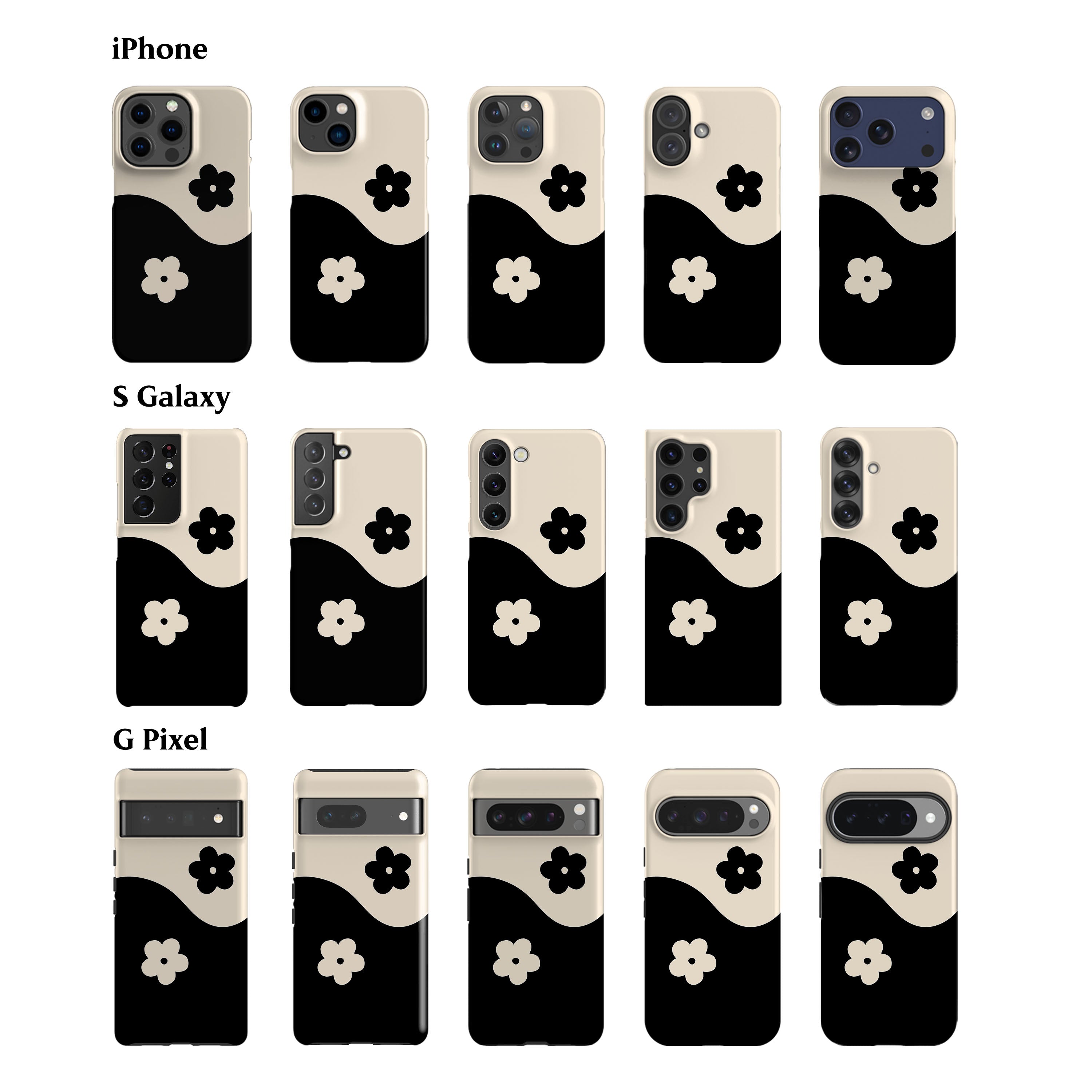 Flower Yin Yang Phone Case