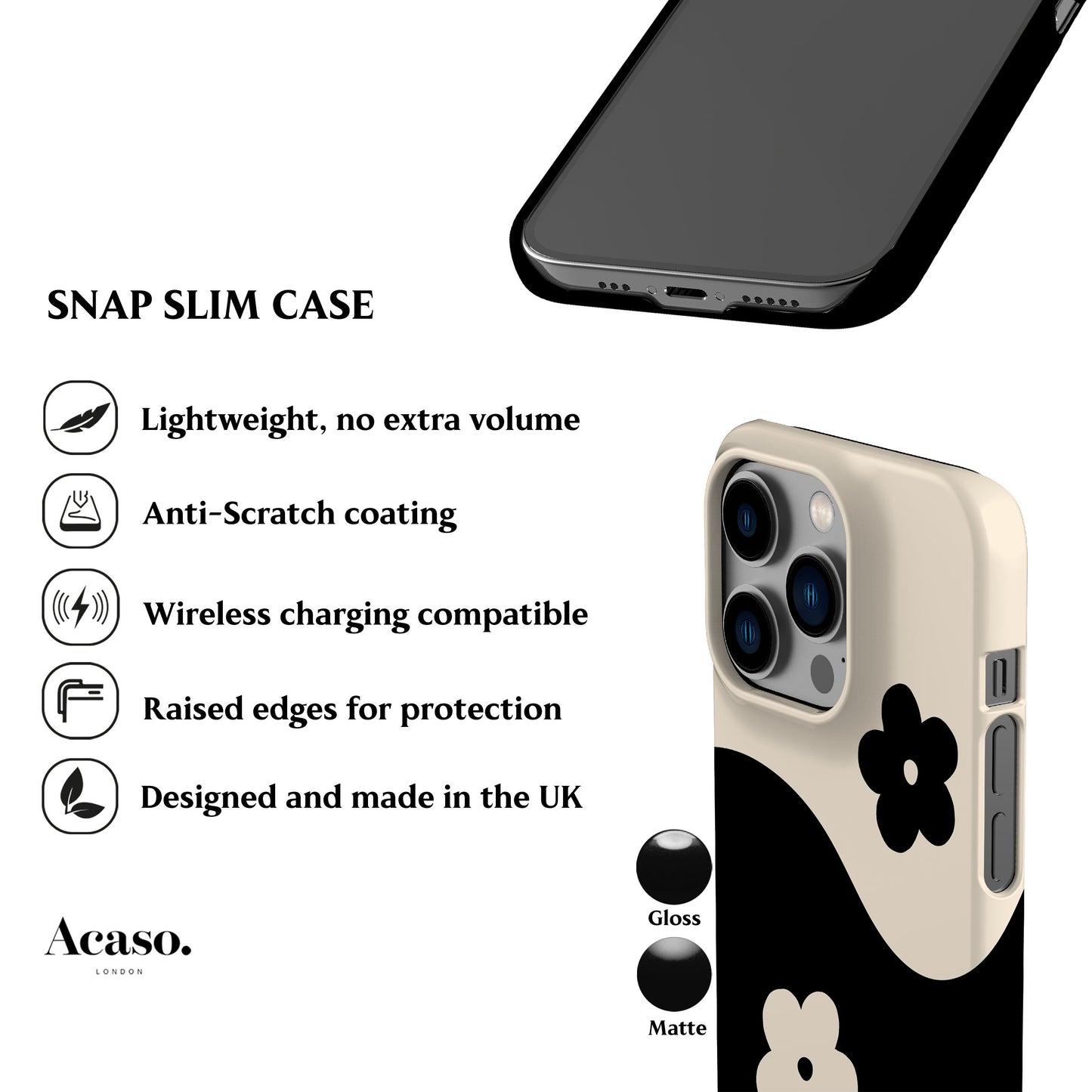 Flower Yin Yang Phone Case