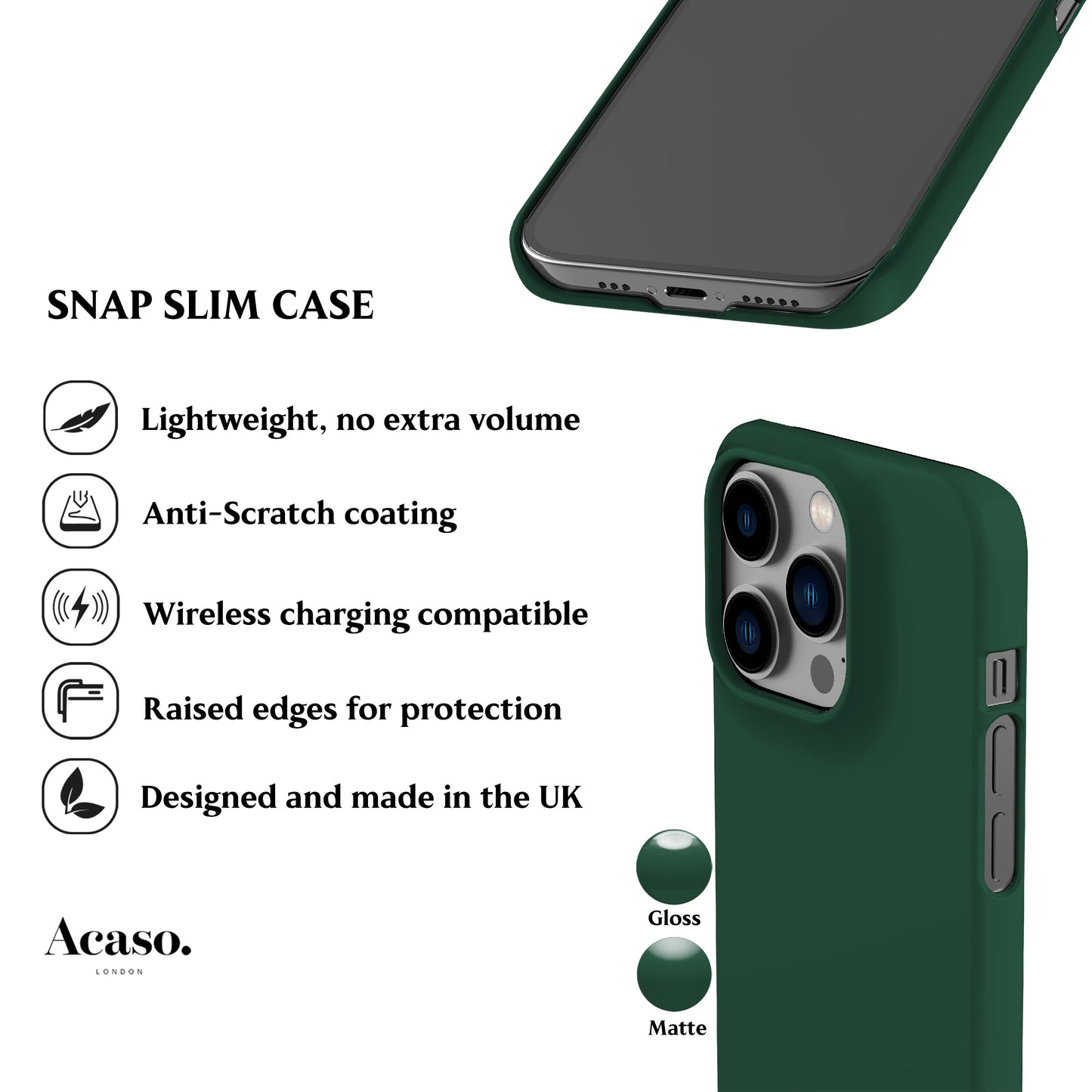 Solid Forest Green Phone Case