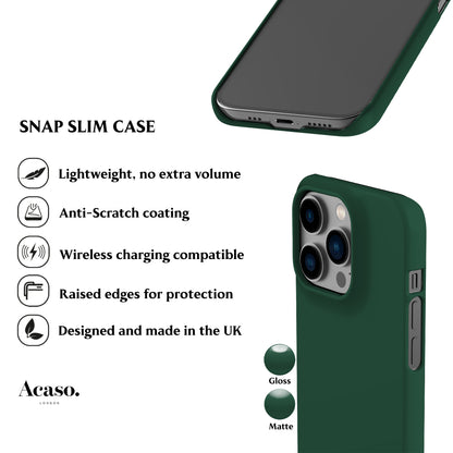 Solid Forest Green Phone Case