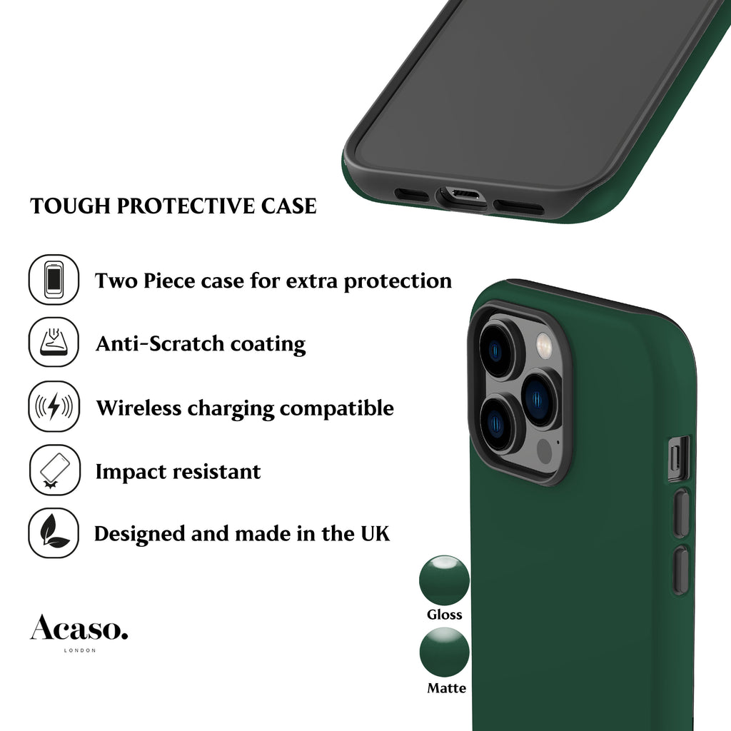 Solid Forest Green Phone Case